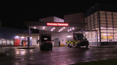 The lockdown at Crosshouse Hospital was later lifted